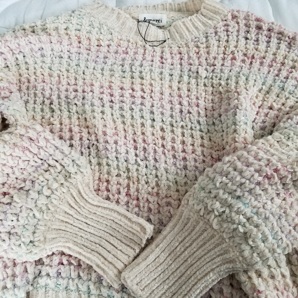 Women's chenille sweater